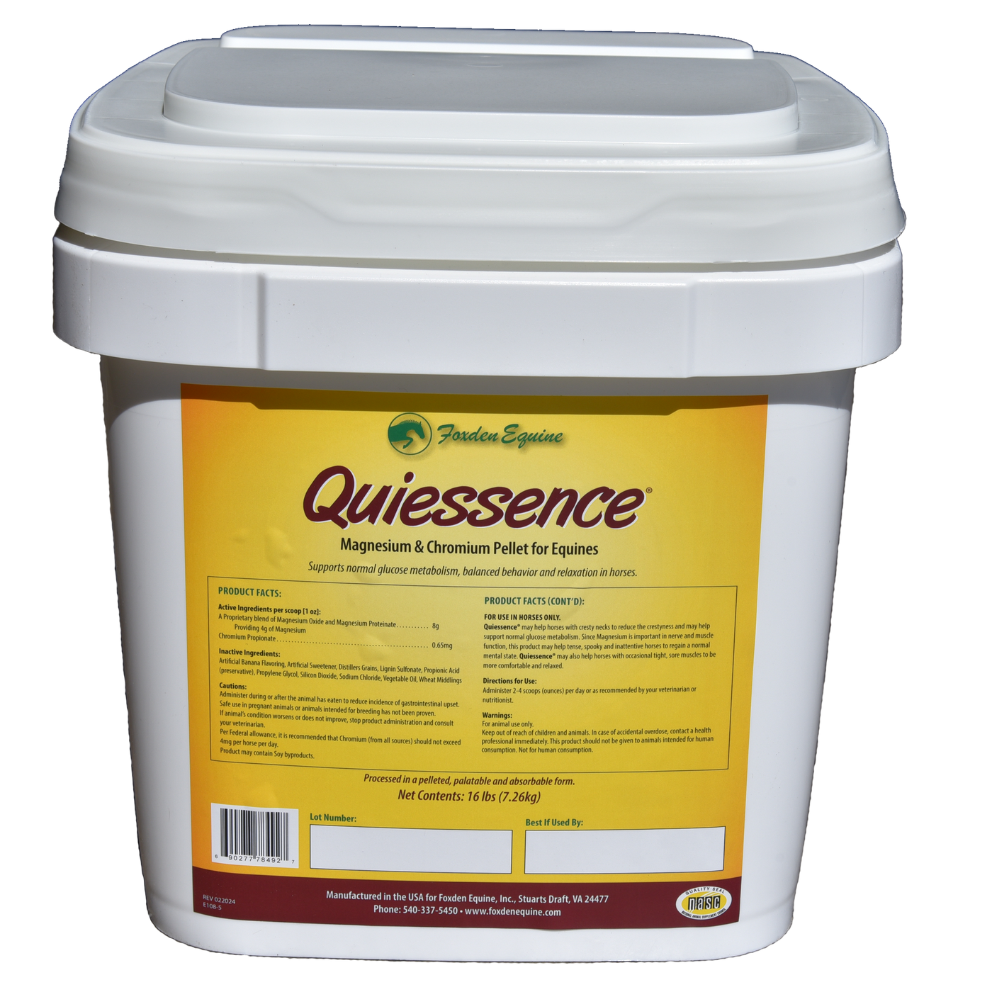 Horse Behavioral Balance Supplement Quiessence Foxden Equine